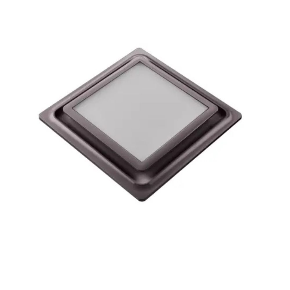 Aero Pure Fans FABF L5 OR Square on Square Design Replacement ABF Grille with Light in Oil Rubbed Bronze